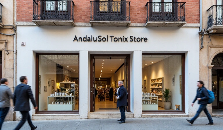 Fachada de la tienda SolaraTranquiluxe en Sevilla